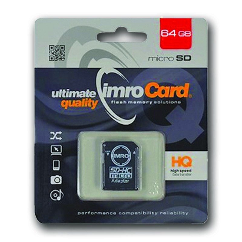 CARTE SD IMRO 64 GB CL.10