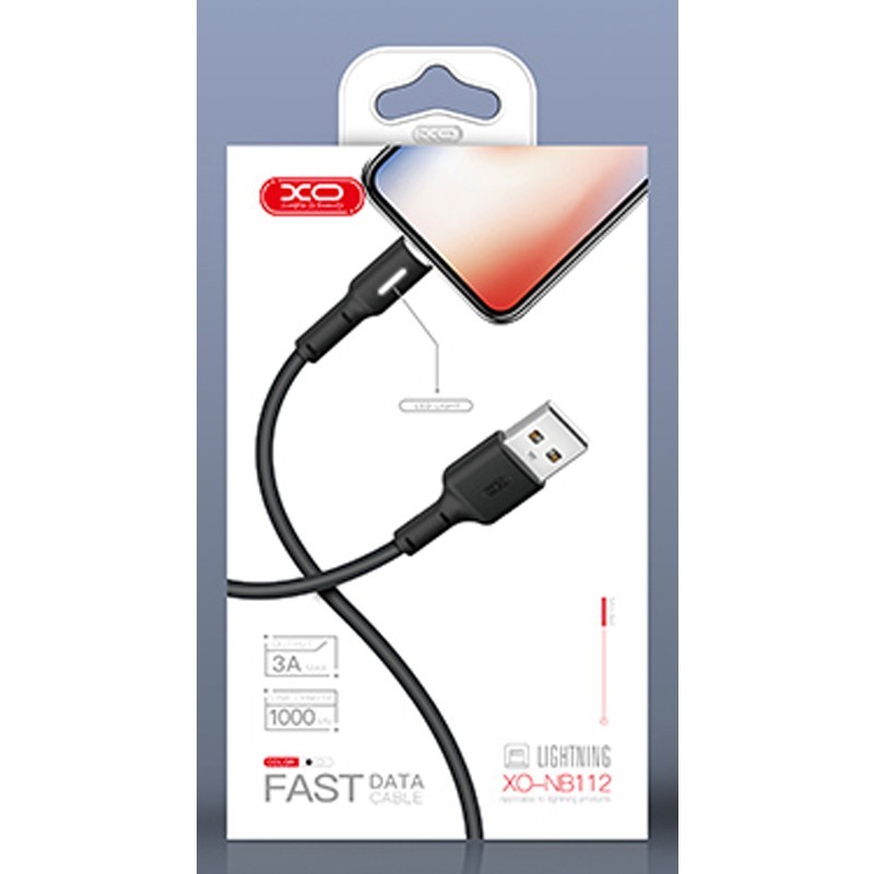 CABLE XO MICRO USB 3A FAST CHARGE NB112 NOIR