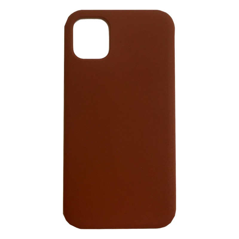 COQUE SOFT TOUCH COLOR IPHONE 12 MINI BROWN