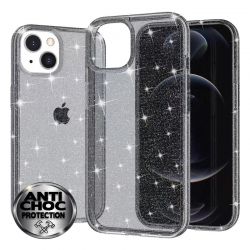 COQUE SHINY ANTICHOC IPHONE 13 NOIR